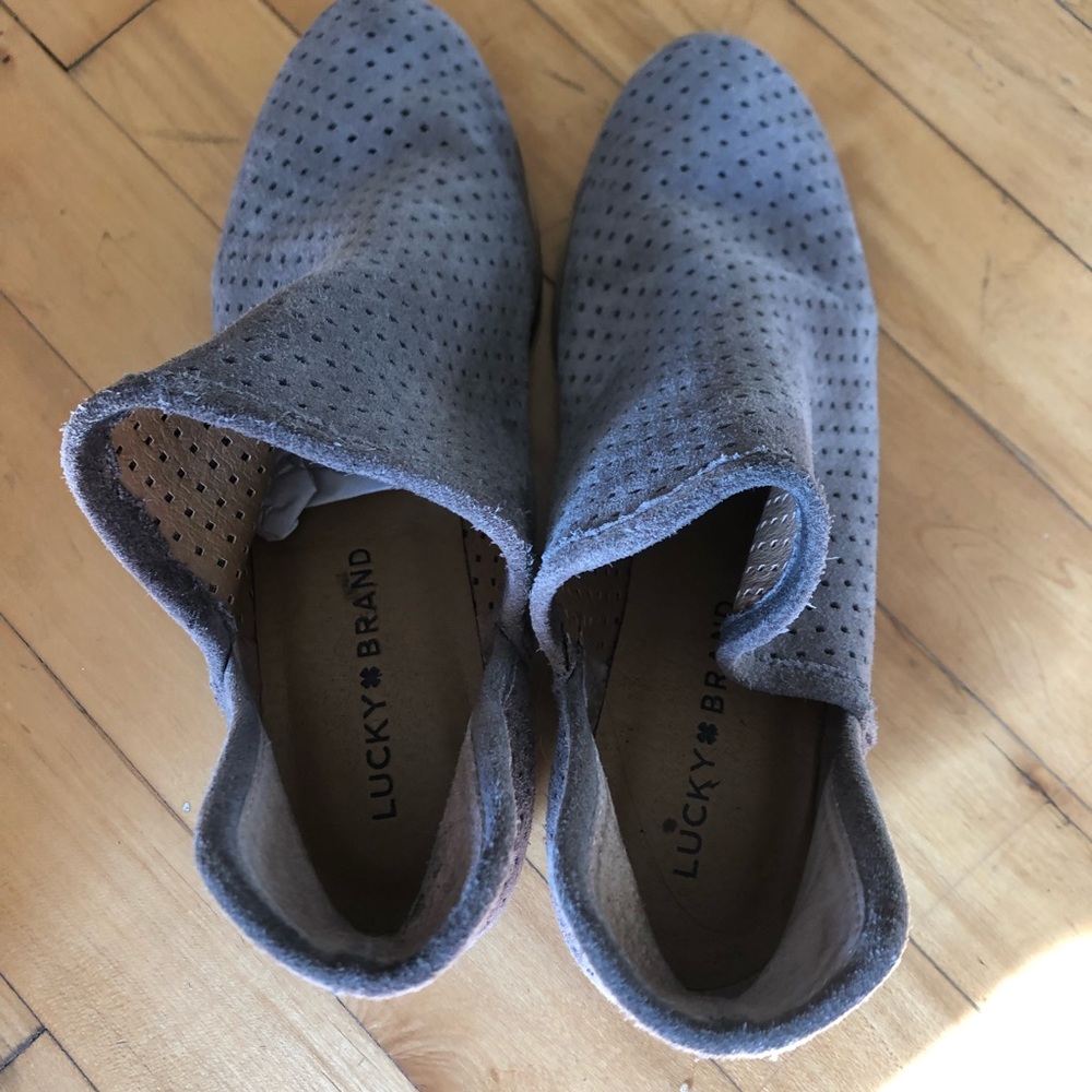 Perforated Grey Booties - image 4